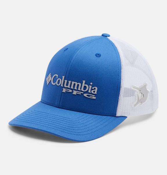 Columbia PFG Mesh Snap Back Hats Blue Multicolor For Men's NZ23508 New Zealand